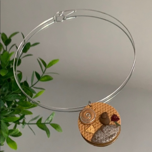 Artisan✨Necklace omega aluminum with polymerclay - Picture 4 of 5